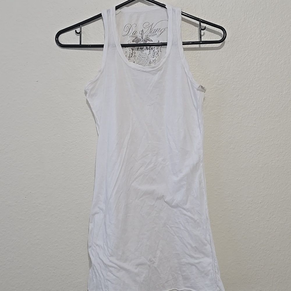 - Da Nang Gray Graphic Fitted Sleeveless Tank Top S